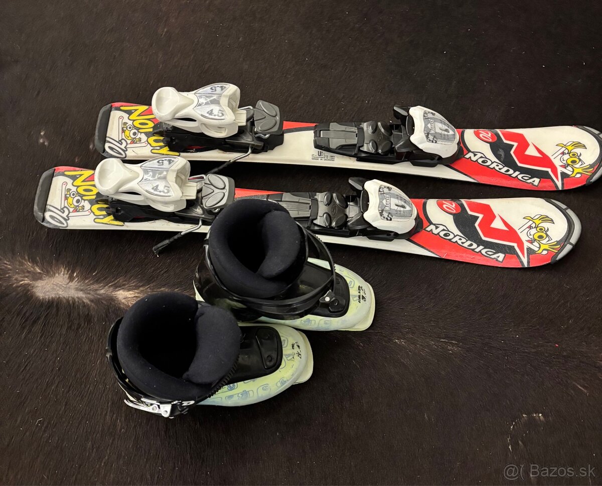 Detské lyže Nordica a lyžiarky