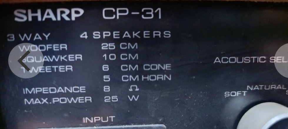 Sharp vintage reprobedne