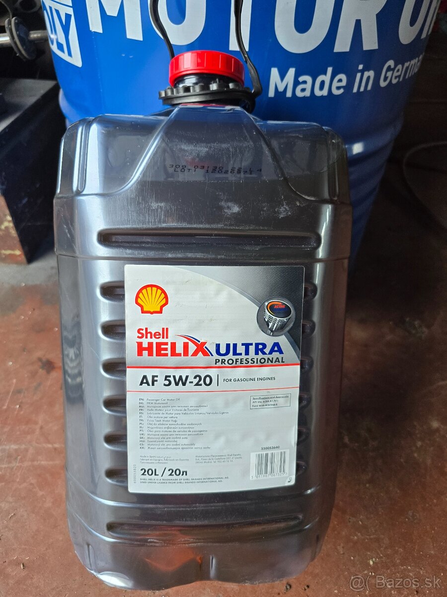 Olej Shell 5w20 20litrov,
