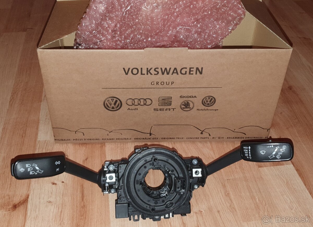 VW Passat B8 páčky/prepínače pod volant + krúžok airbagu