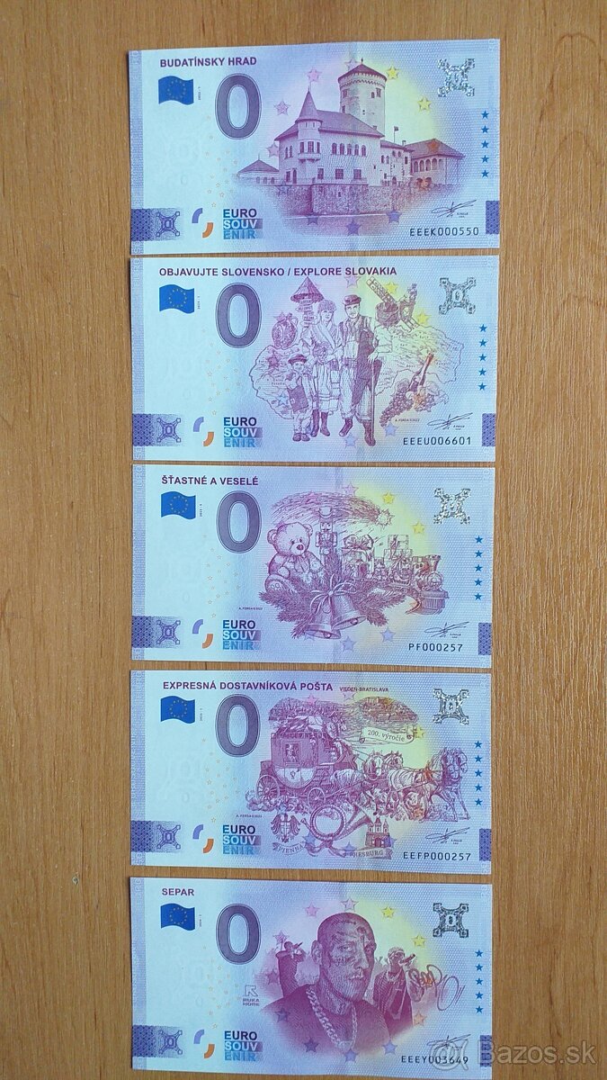 0 euro bankovka, 0 euro souvenir, 0€ bankovka 3