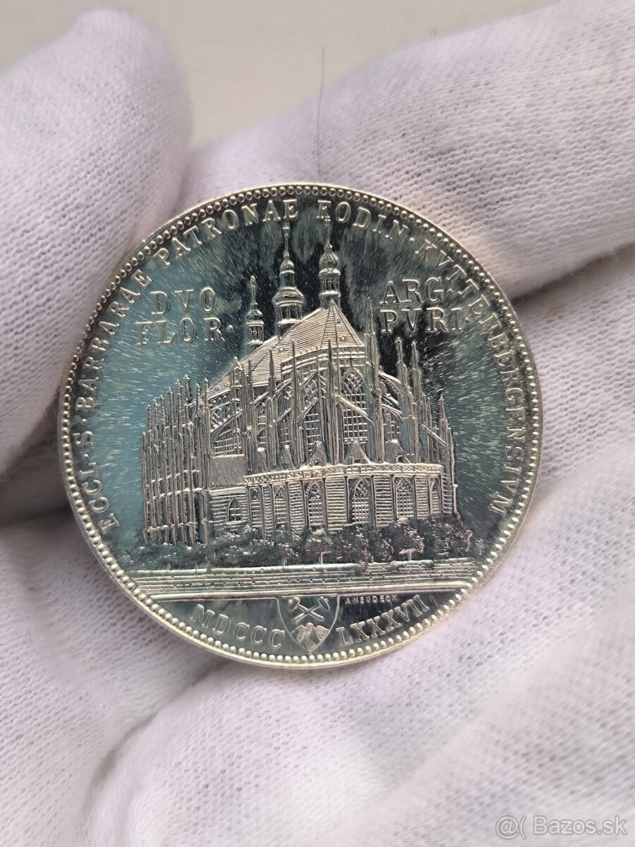 Kutnohorský Dvojzlatník 1887 / Bižuteria Česká mincovňa