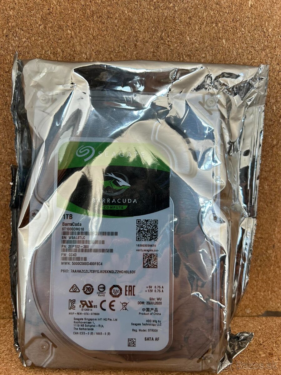 Seagate Barracuda 1TB 3.5" – pevný disk HDD