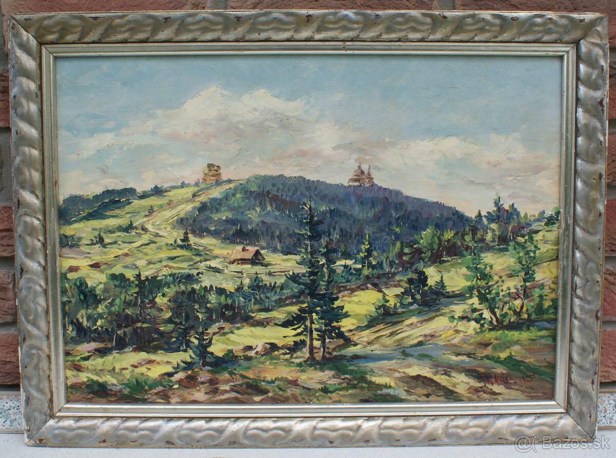 Starý obraz sig. a dat. 1955
