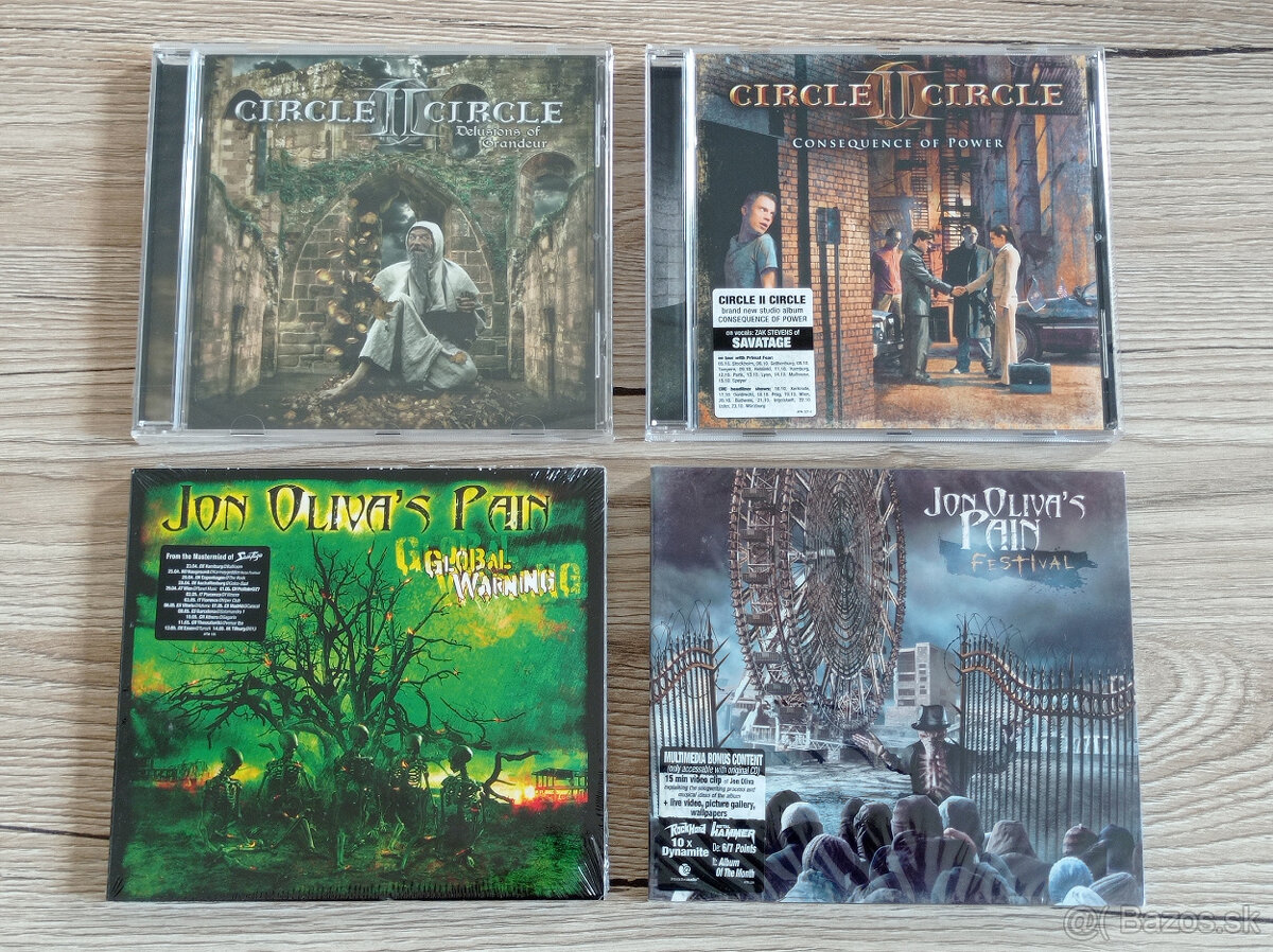 Predám CD Circle II Circle a Jon Oliva's Pain