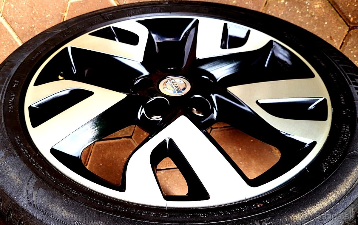 alu R18 5x114,3 orig. NISSAN, zimné pneu 225/60