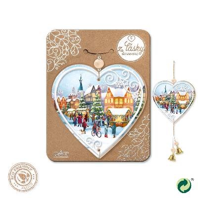 Vianočná drevenná dekorácia