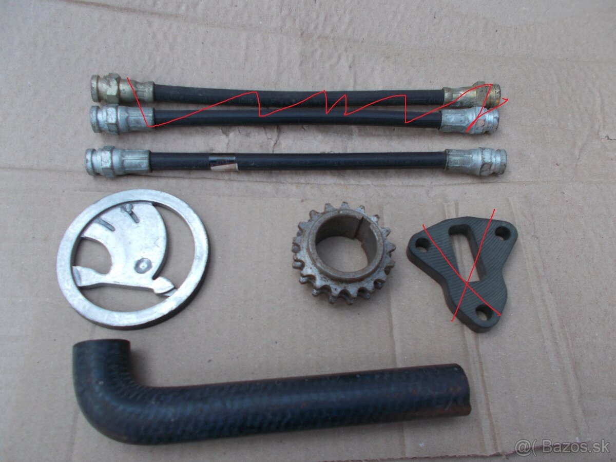 Predam pre skoda 105-120 zrkadlo had kure novu hadicu hrdla