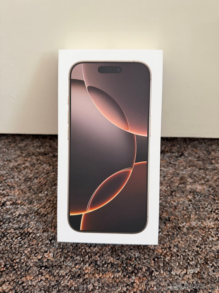 Predám iPhone 16 Pro 256 GB púštny titán Desert Titanium