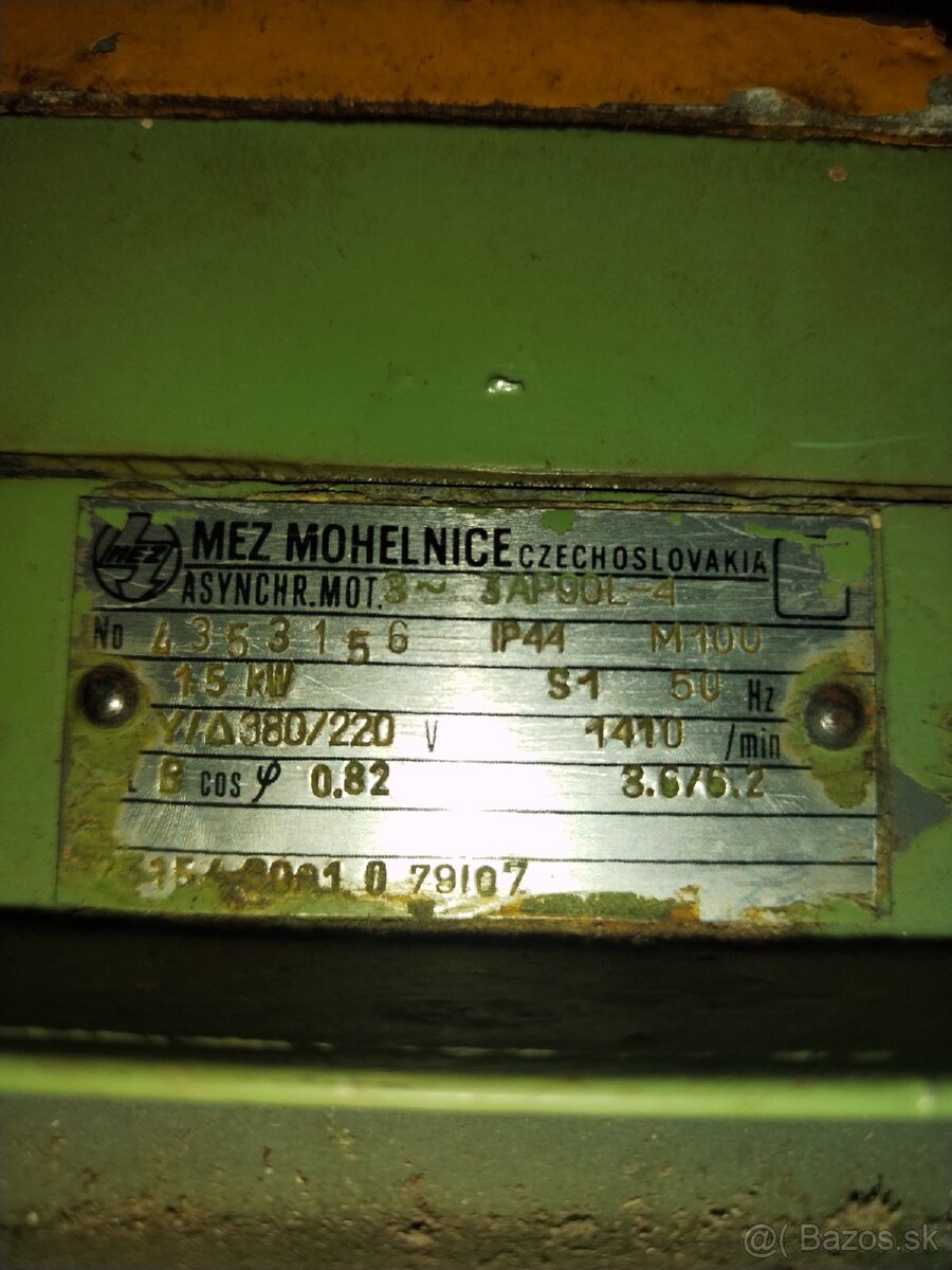 Predám 15 kW motor vhodný na darling, alebo cirkuláŕ