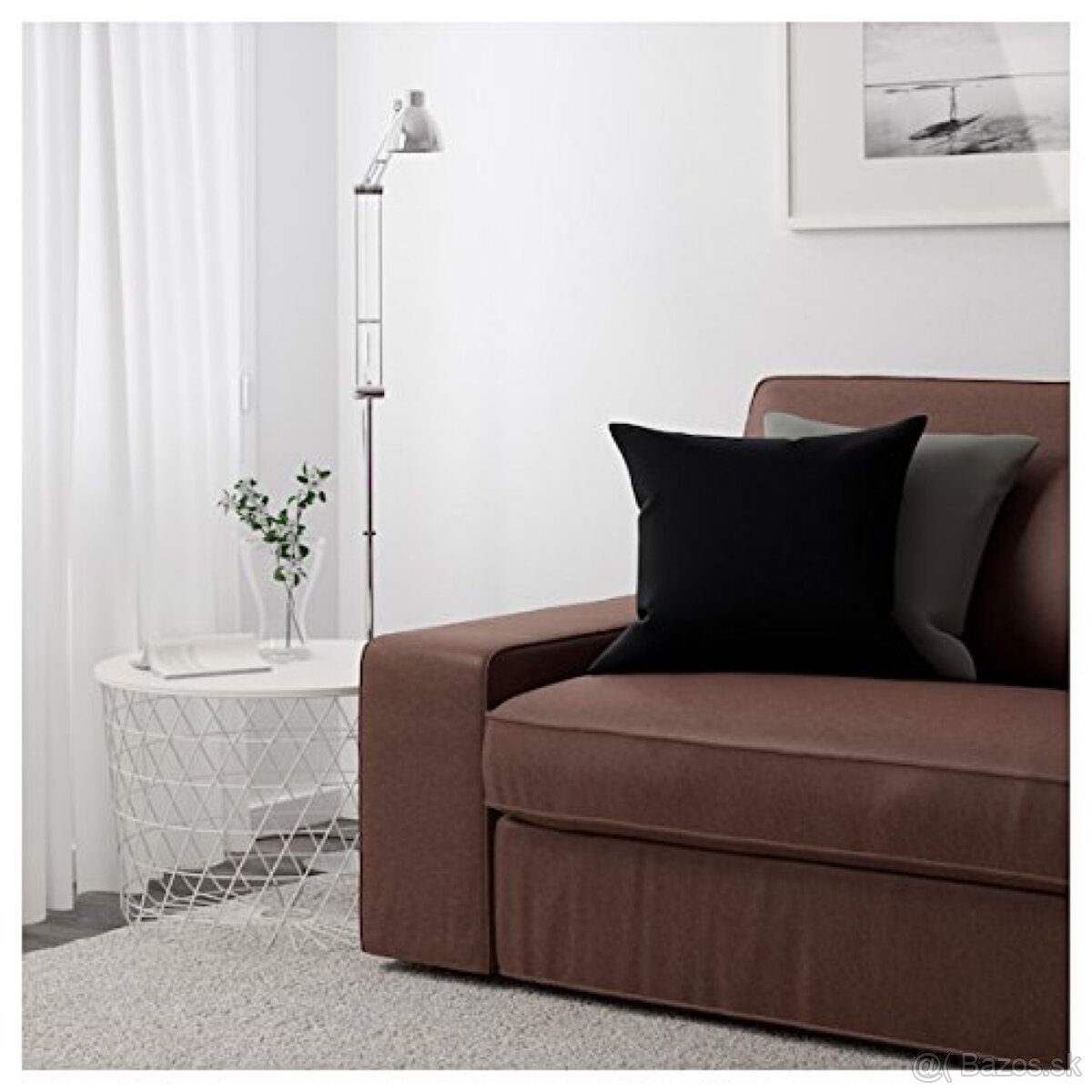 IKEA Kivik rohová 2,6 m (borred - hnedá)