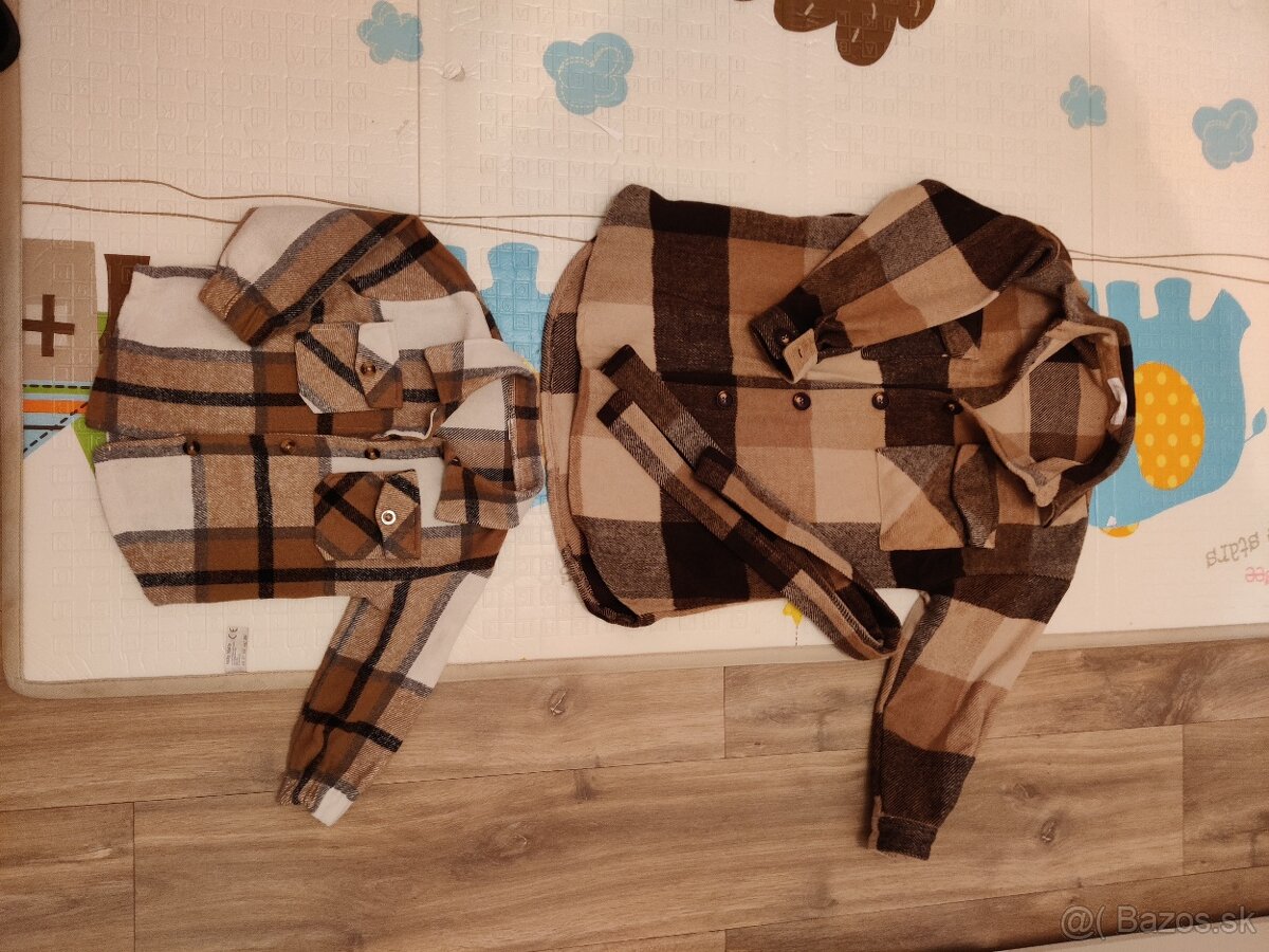 Kabátiky pre súrodencov karovane