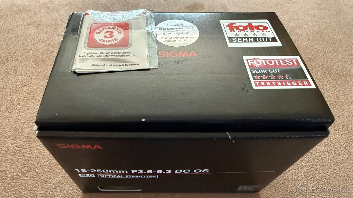 Predám Objektív SIGMA 18-250