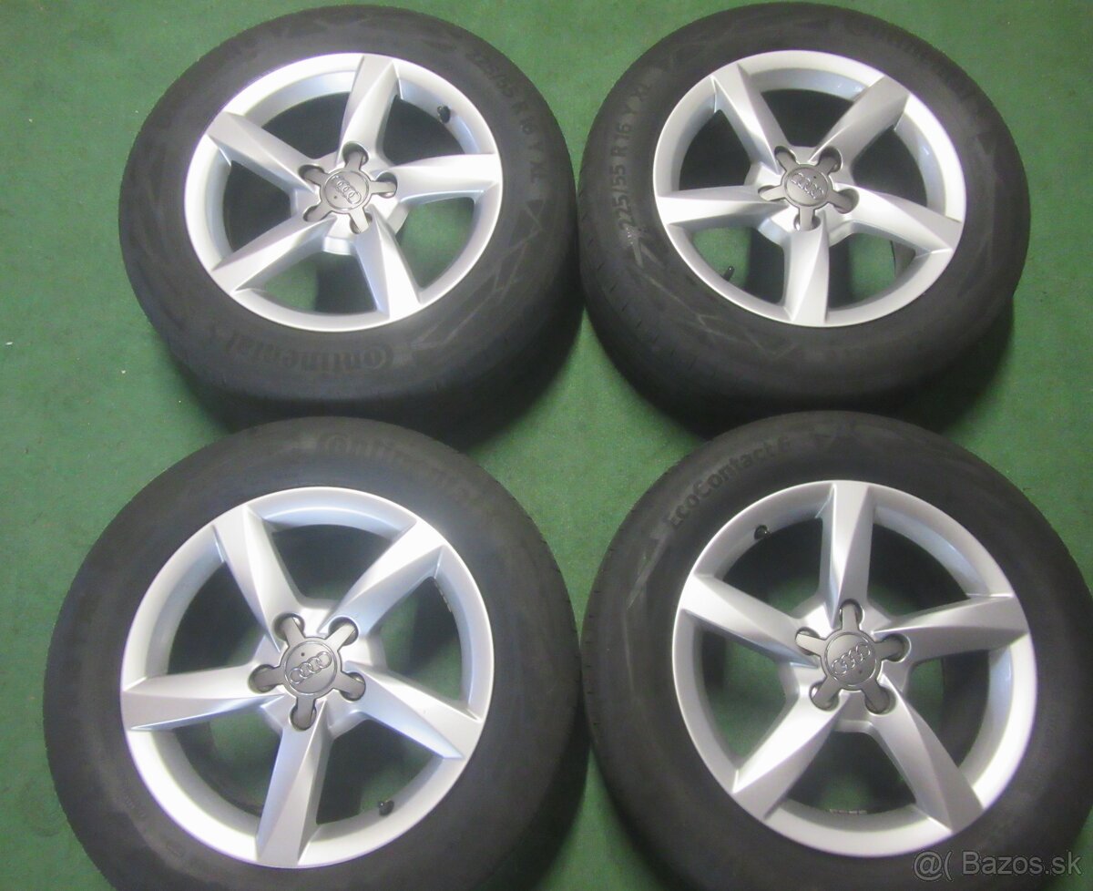 R16 letná sada AUDI A4 B8 rozteč 5x112 225/55R16 CONTINENTAL