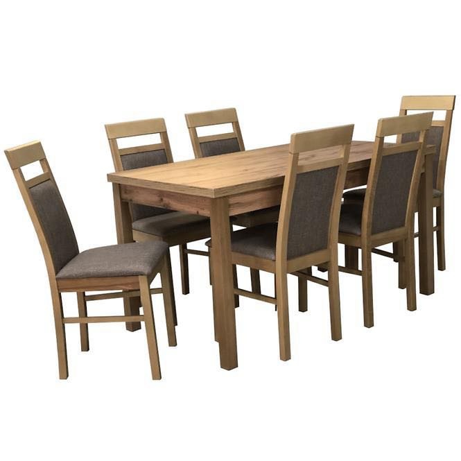 Jedálensky stôl Emilia140×80 +6 stoličiek