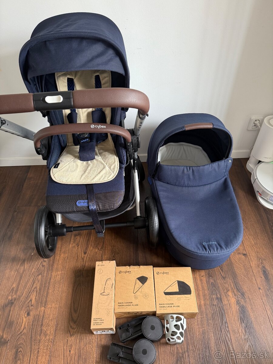 Cybex Balios S Lux+ Cot s Lux Set ocean blue 2023 2v1