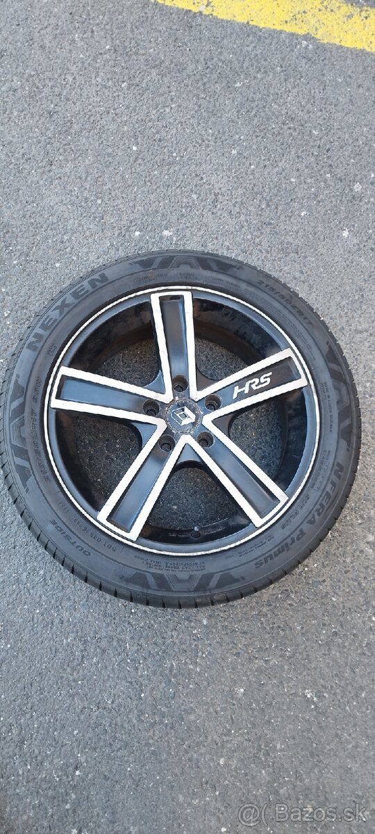 Predám sadu diskov na letných pneumatikách Nexen 215/50R17