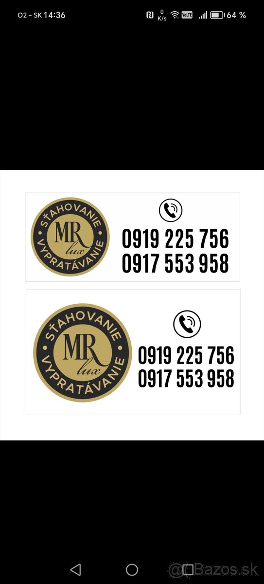 Sťahovanie a likvidácia MR-Luxury 0919225756