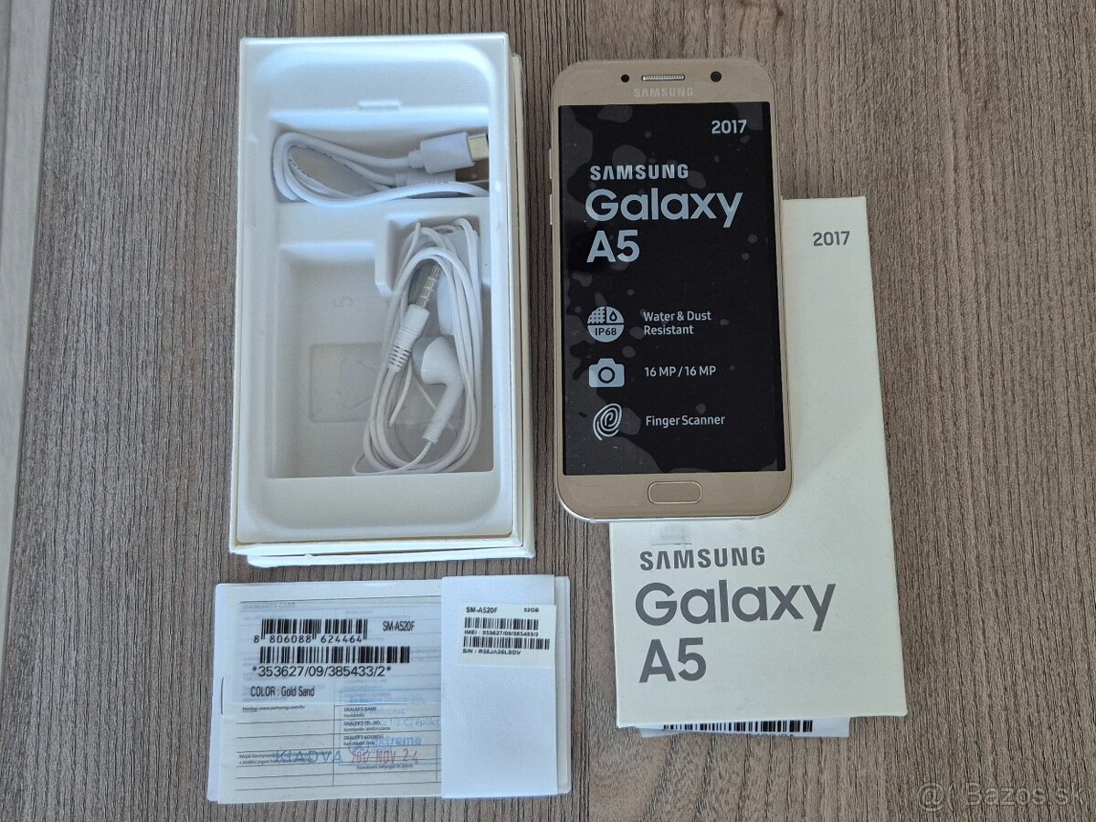 Predám Samsung Galaxy A5 zlatý (2017)