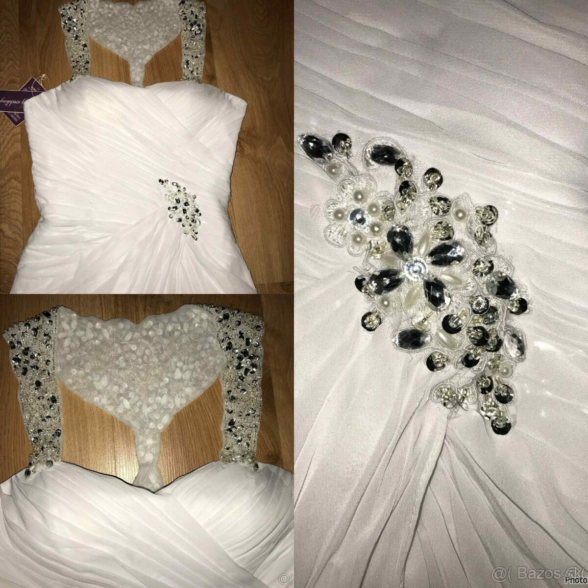 luxusne stylove damske svadobne nove saty s visackou