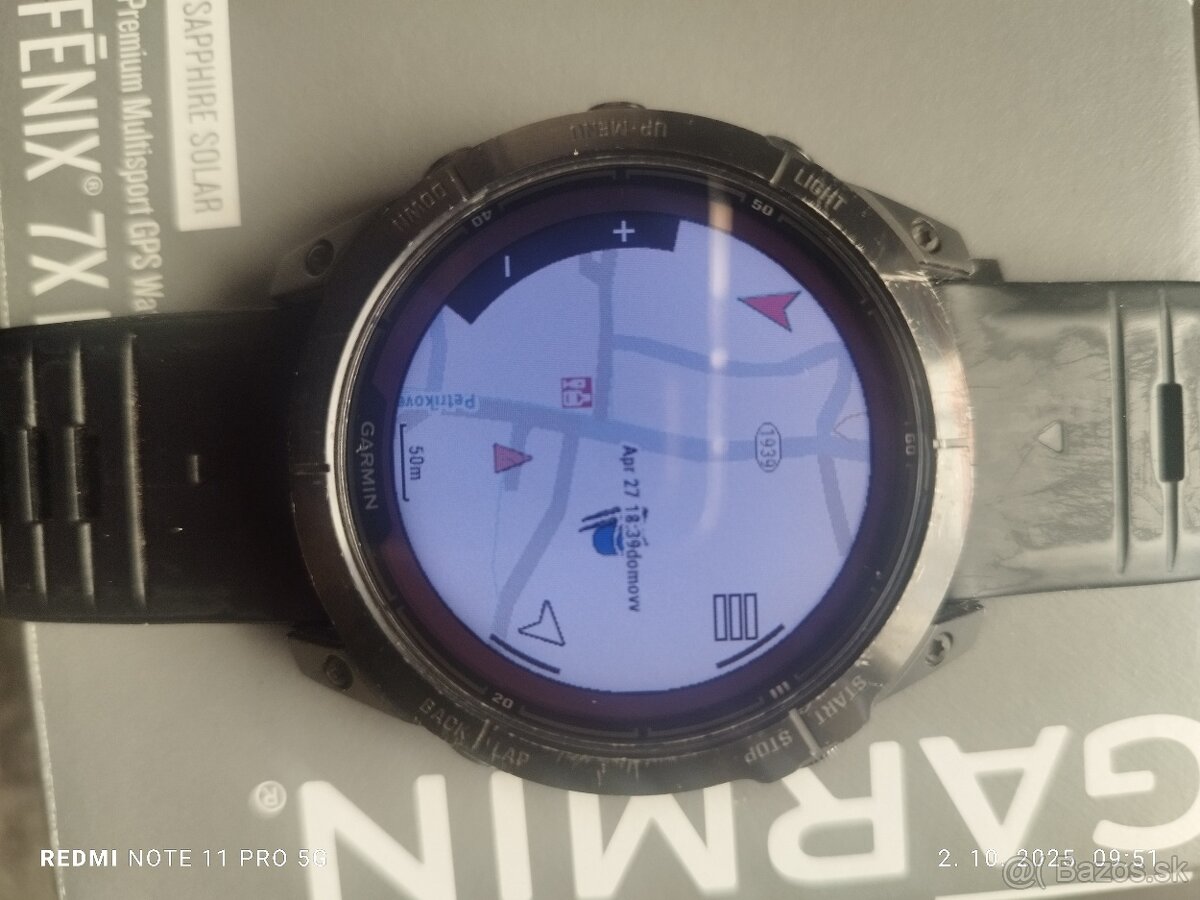 Garmin Fénix 7x pro solar safir