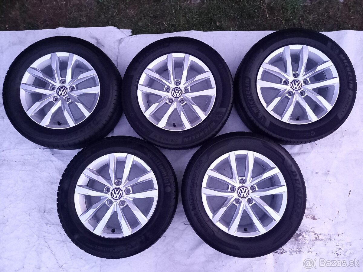 5x112 Originál 5ks Volkswagen Sepang TOP STAV 215 60 R16