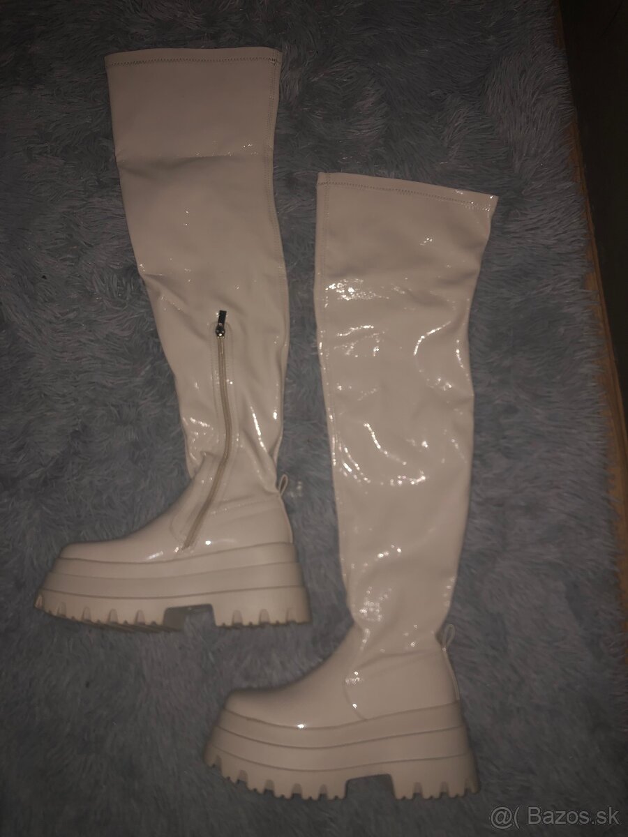 Kožene vysoke čižmy