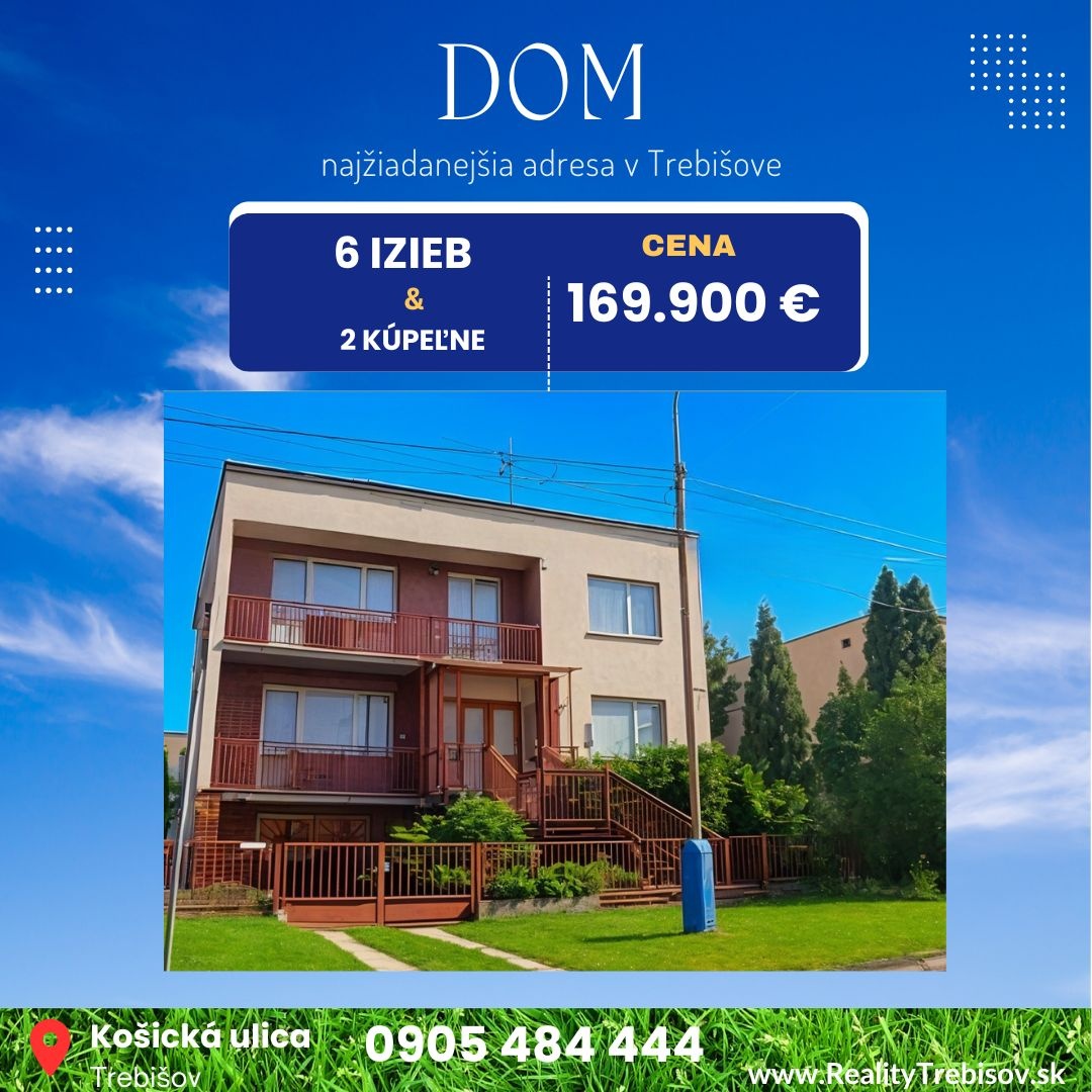 Rodinný dom vo vyhľadávanej lokalite Trebišova