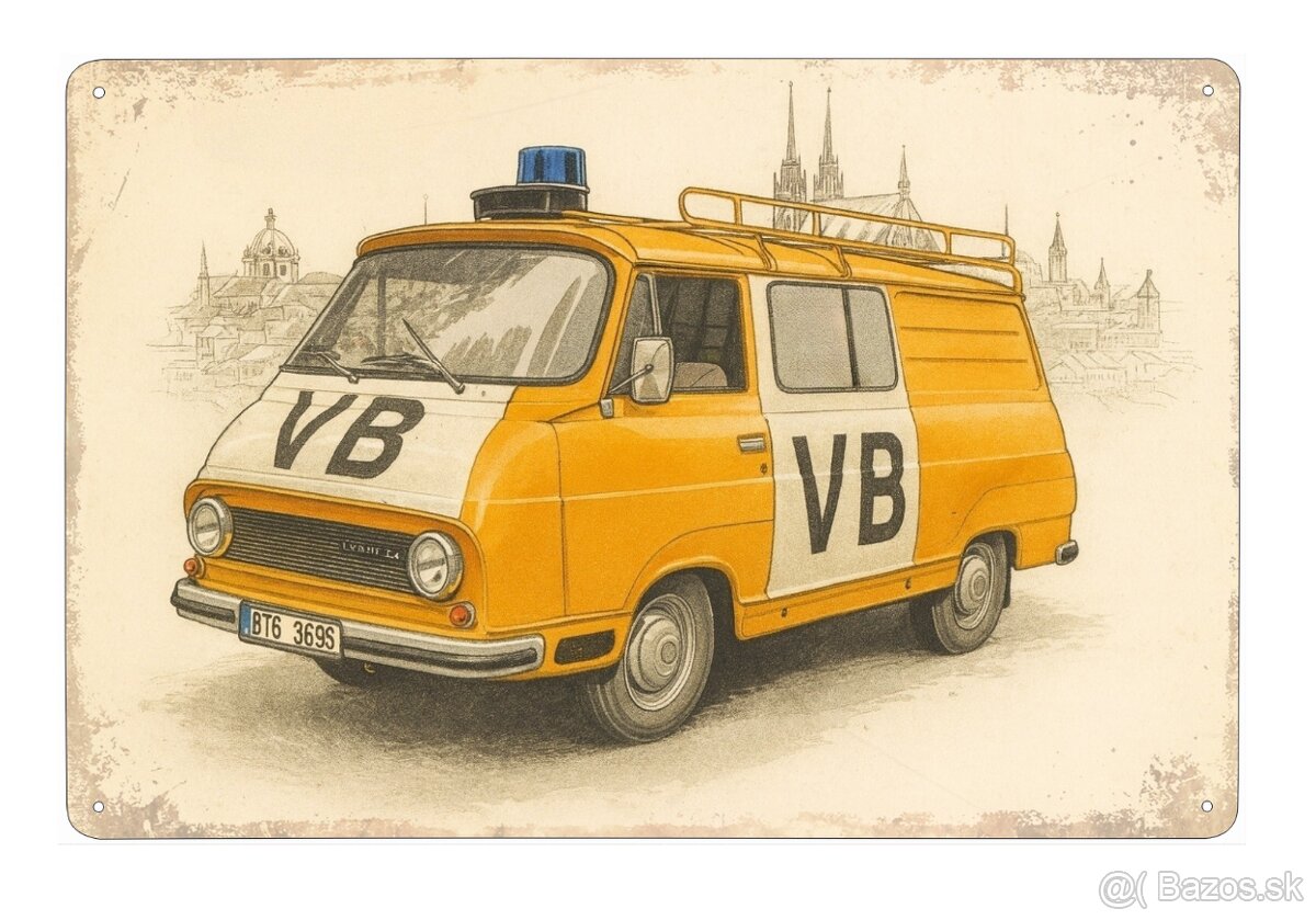 plechová cedule - Škoda 1203: Veřejná bezpečnost