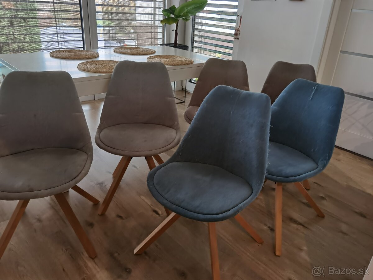 6x pekné stoličky = cena spolu za 6 kusov