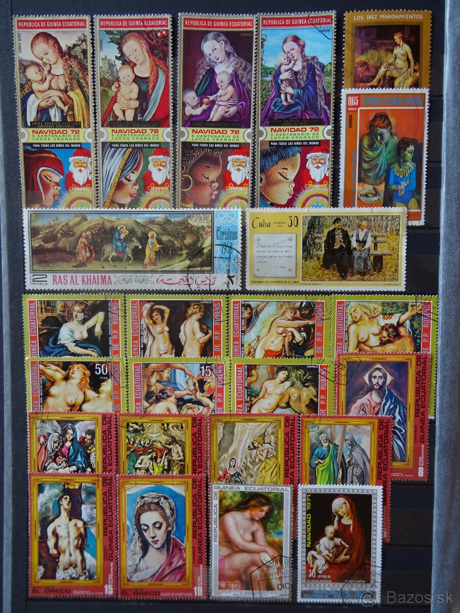 Pekná zbierka známok UMENIE 2