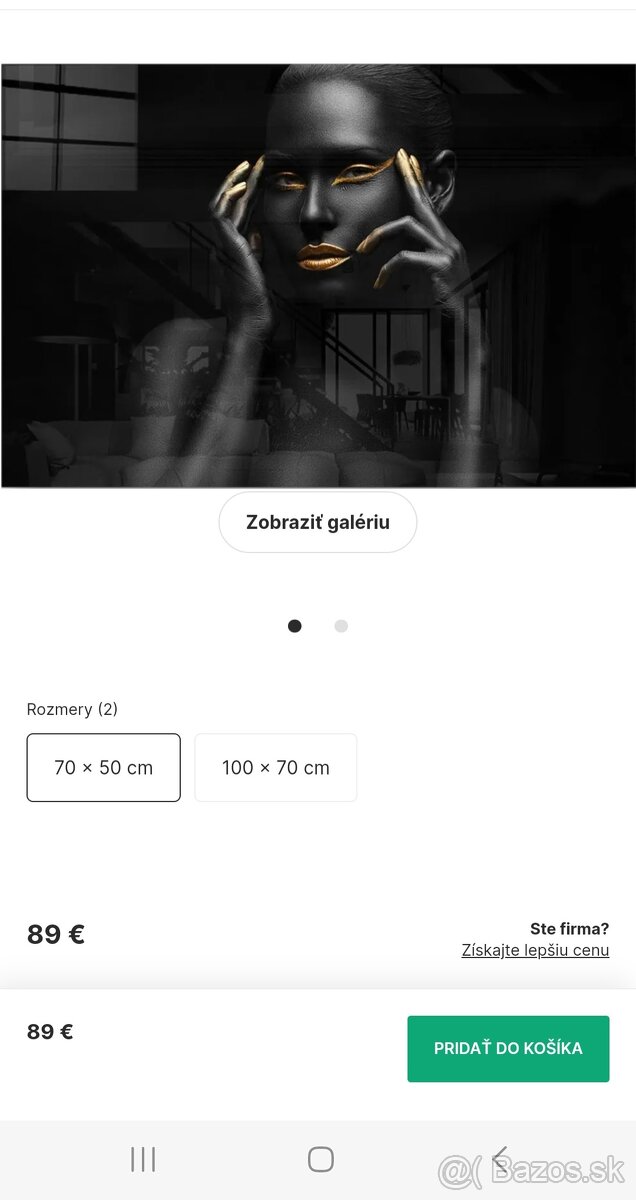 Predám skleneny obraz - nový