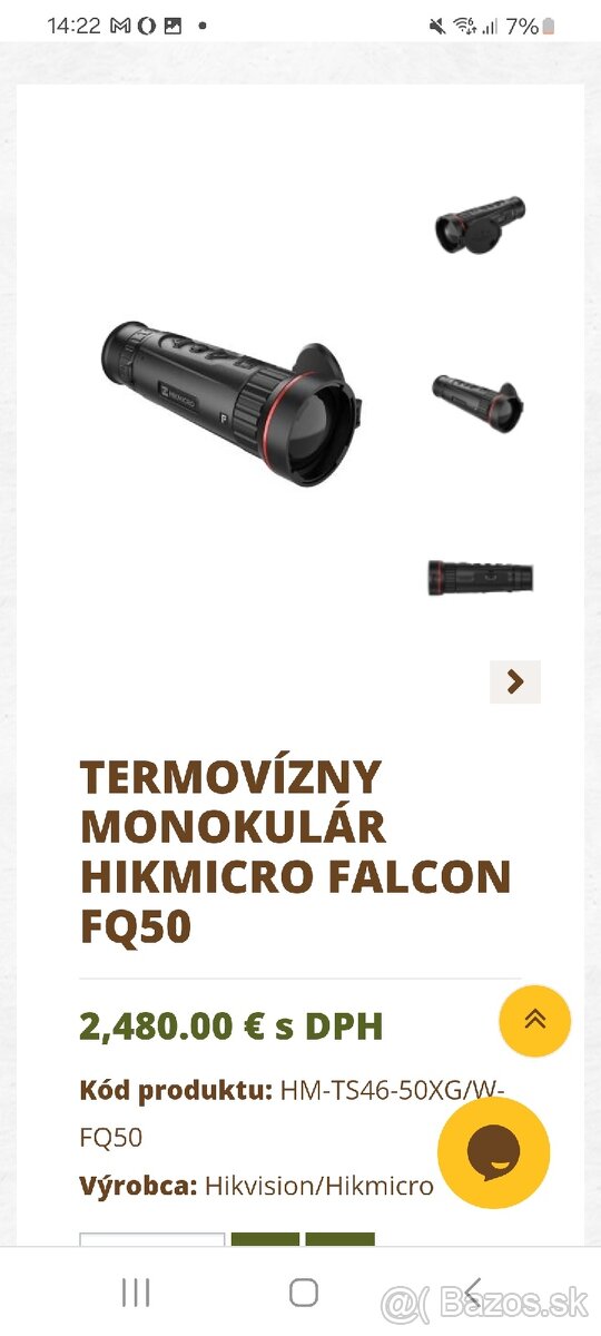 Termovízia HIKMICRO FALCON FQ50
