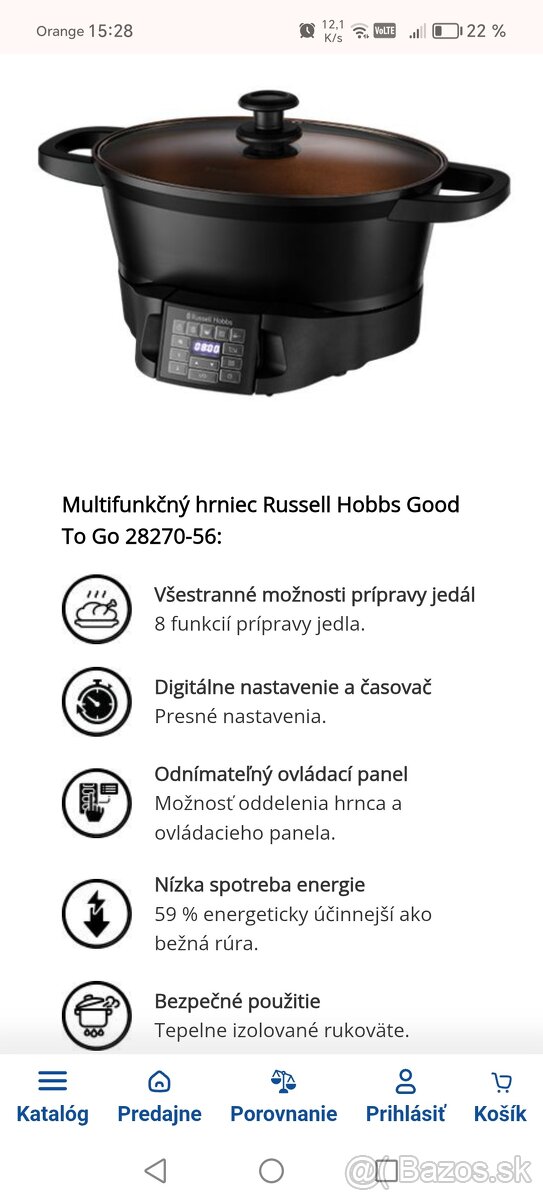 Multifunkčný hrniec russell hobbs