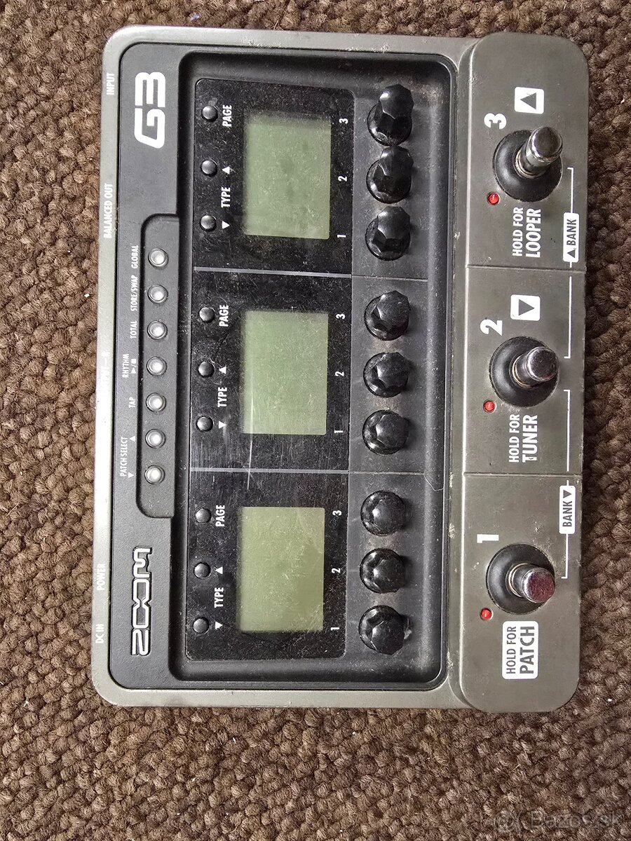 Predám gitarový multiefekt Zoom G3