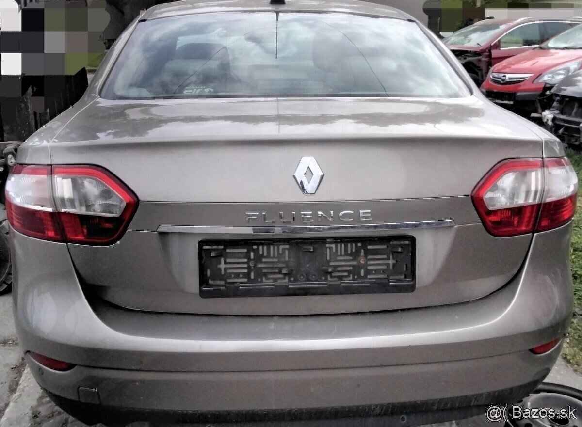 Renault Fluence 1.5 dCi 2012 predám ZADNÁ KAPOTA, MOTOR K9K