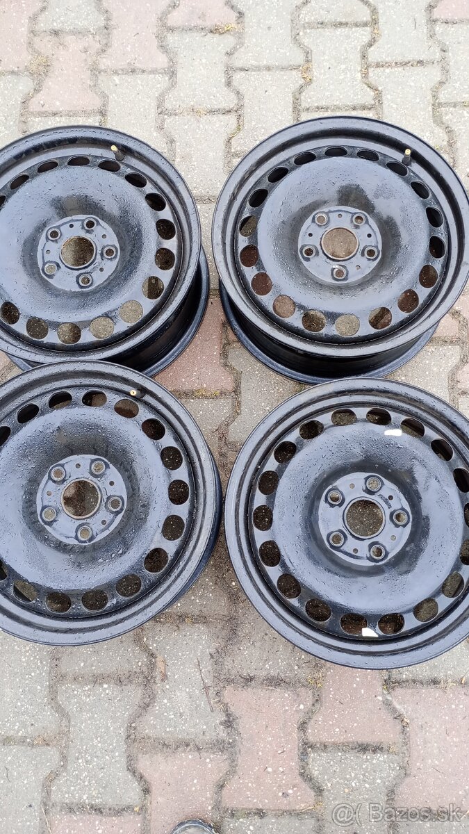 Plechové disky 16"5x112 ET 41 škoda,vw,seat
