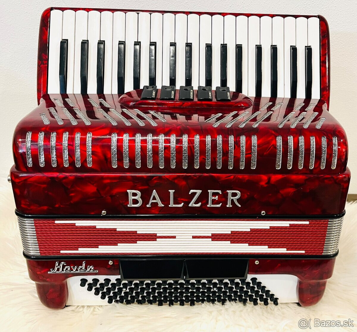 Predám krásny Taliansky akordeón Balzer Wagner 96 basový, to
