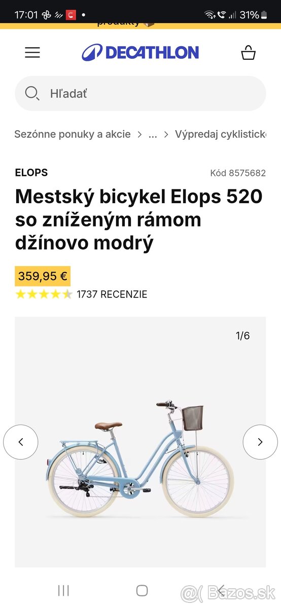 Dámsky bicykel