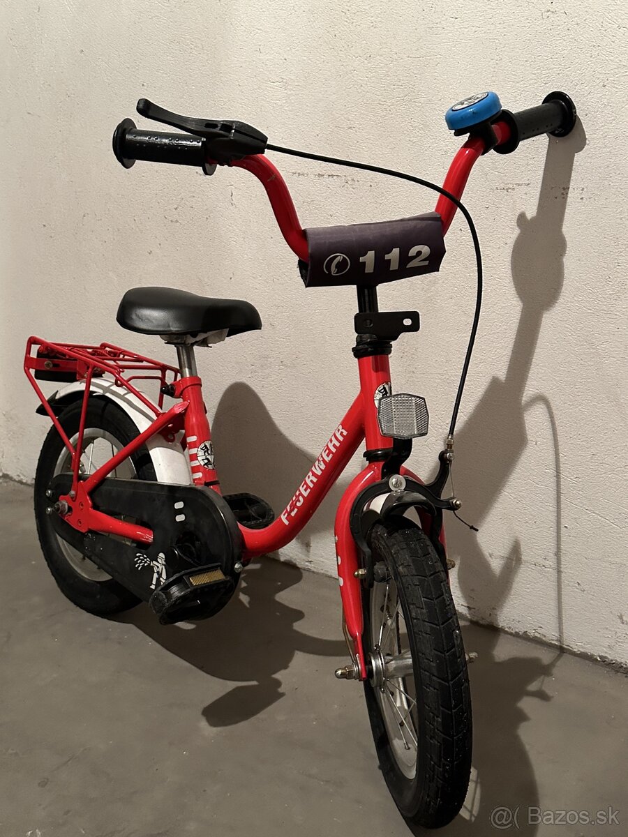 Detský bicykel hasičský