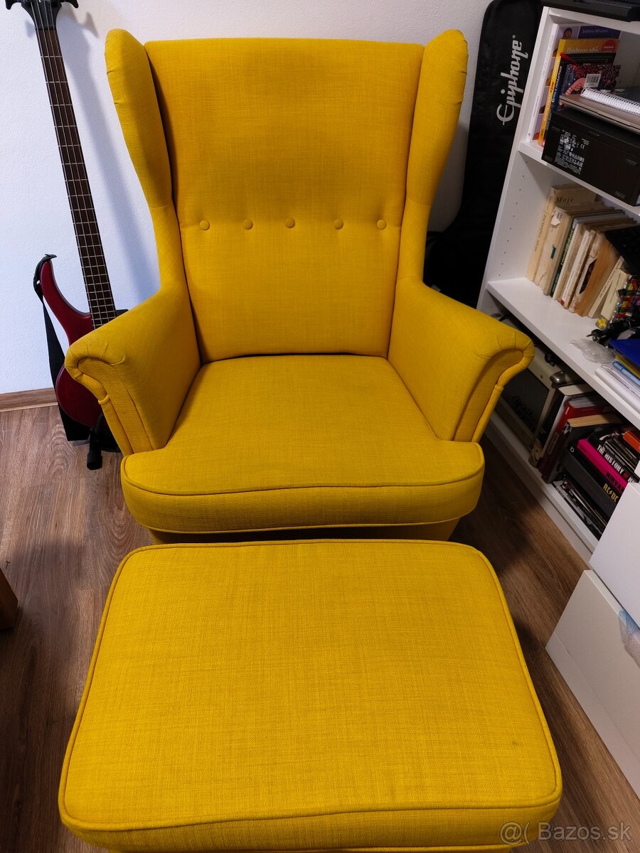 Ušiak a taburetka IKEA
