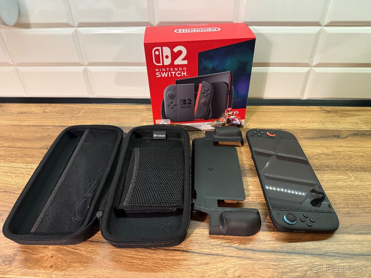 Predám Nintendo Switch 2 + 15 hier + obal a záruka