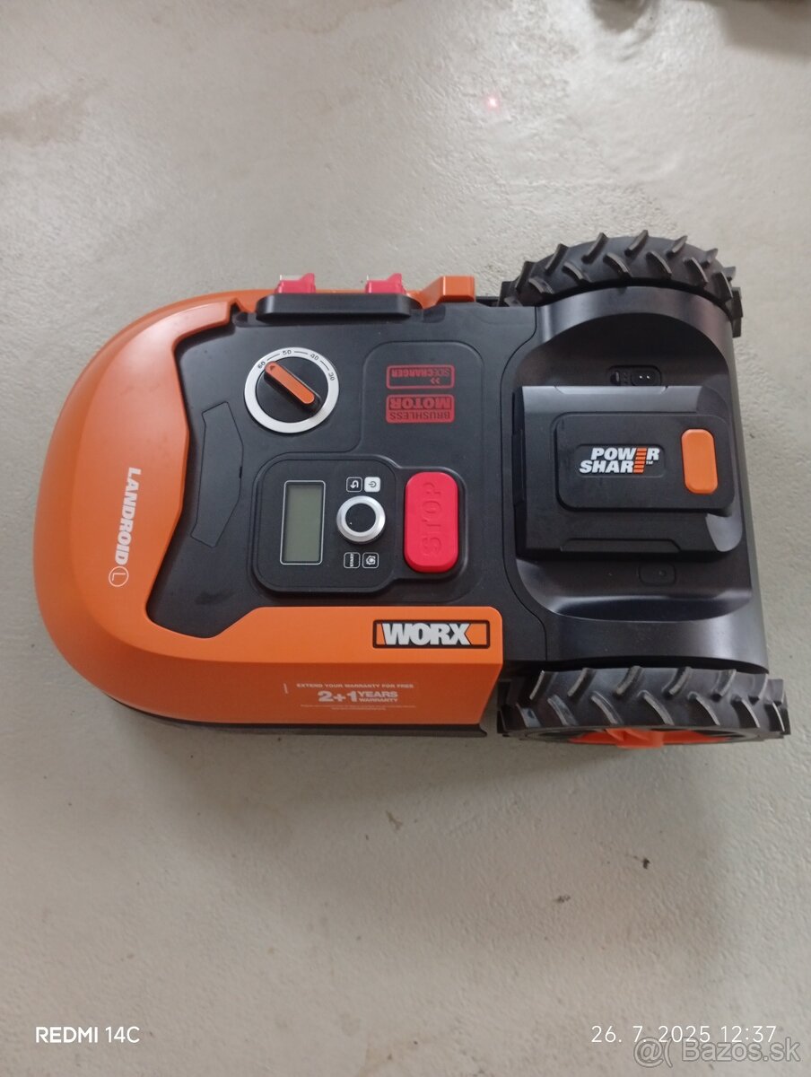 Predám robotickú kosačku worx
