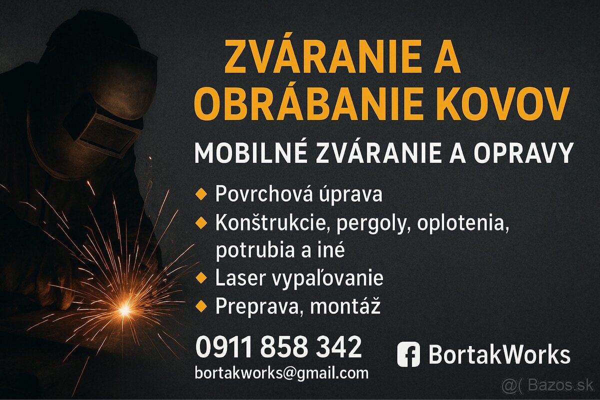 Ponúkam zváranie a obrábanie kovov - viac info 👇🏼