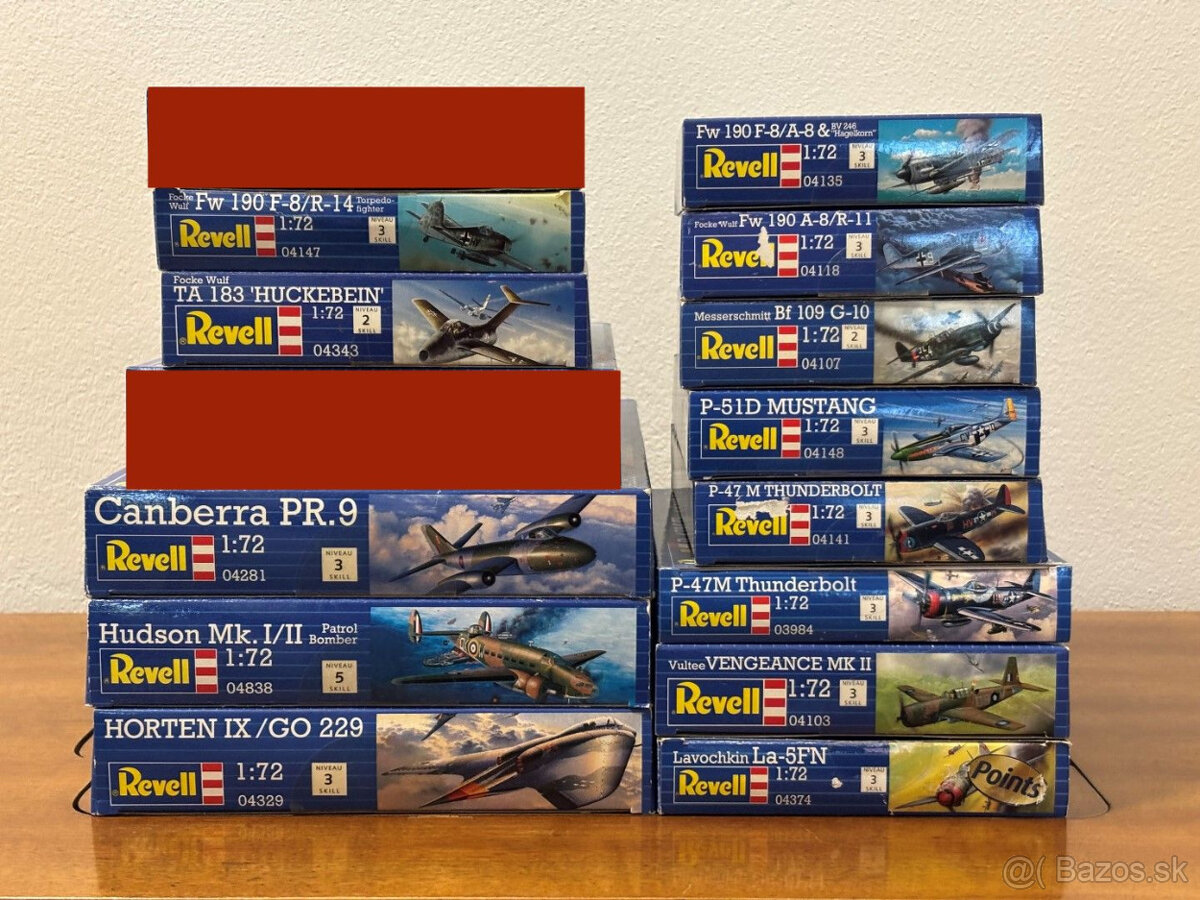Plastikové modely lietadiel 1:72 a 1:144