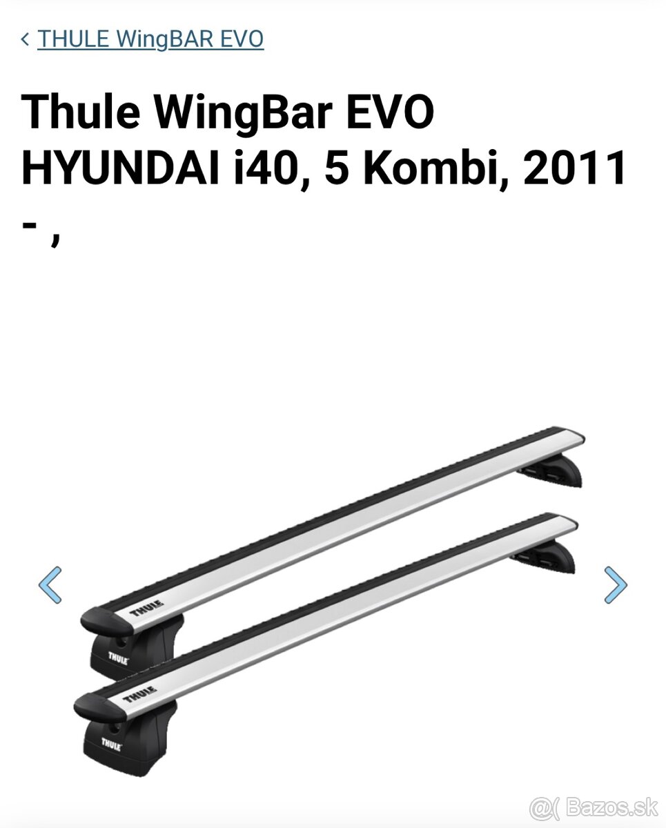 Thule WingBar EVO, HYUNDAI i40 Kombi