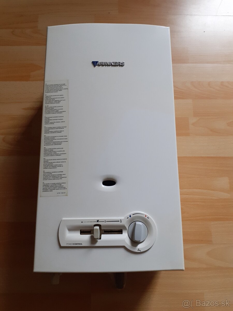 Plynový prietokový ohrievač vody JUNKERS