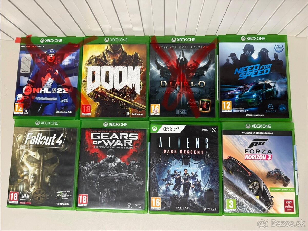 Predam hry na xbox one
