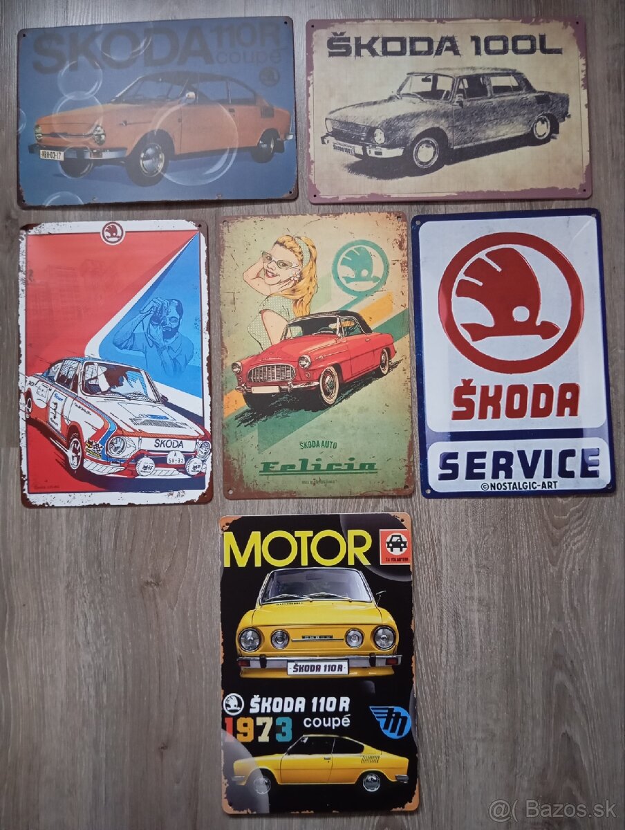 Škoda 130RS/LR,120L/LS,100L,110R,1203,Felícia retro tabuľka