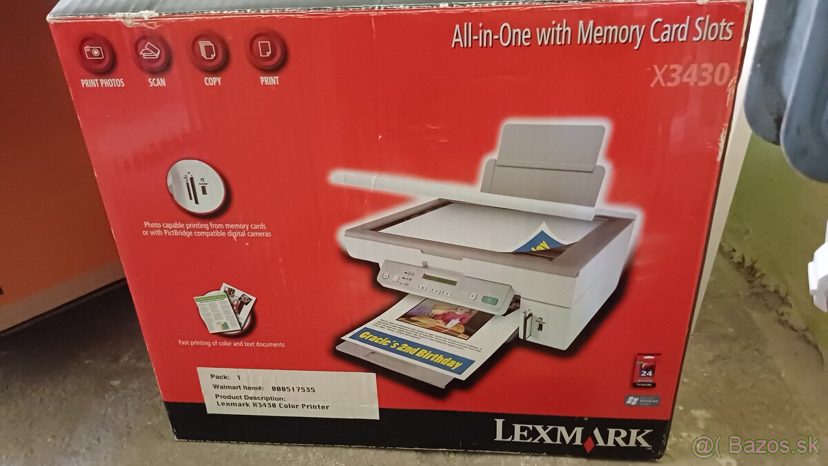 Tlačiareň LEXMARK X3430